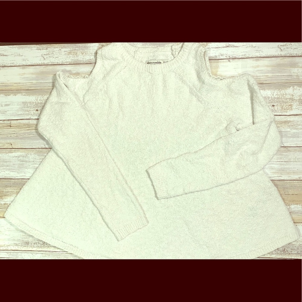 Abercrombie kids cold shoulder sweater